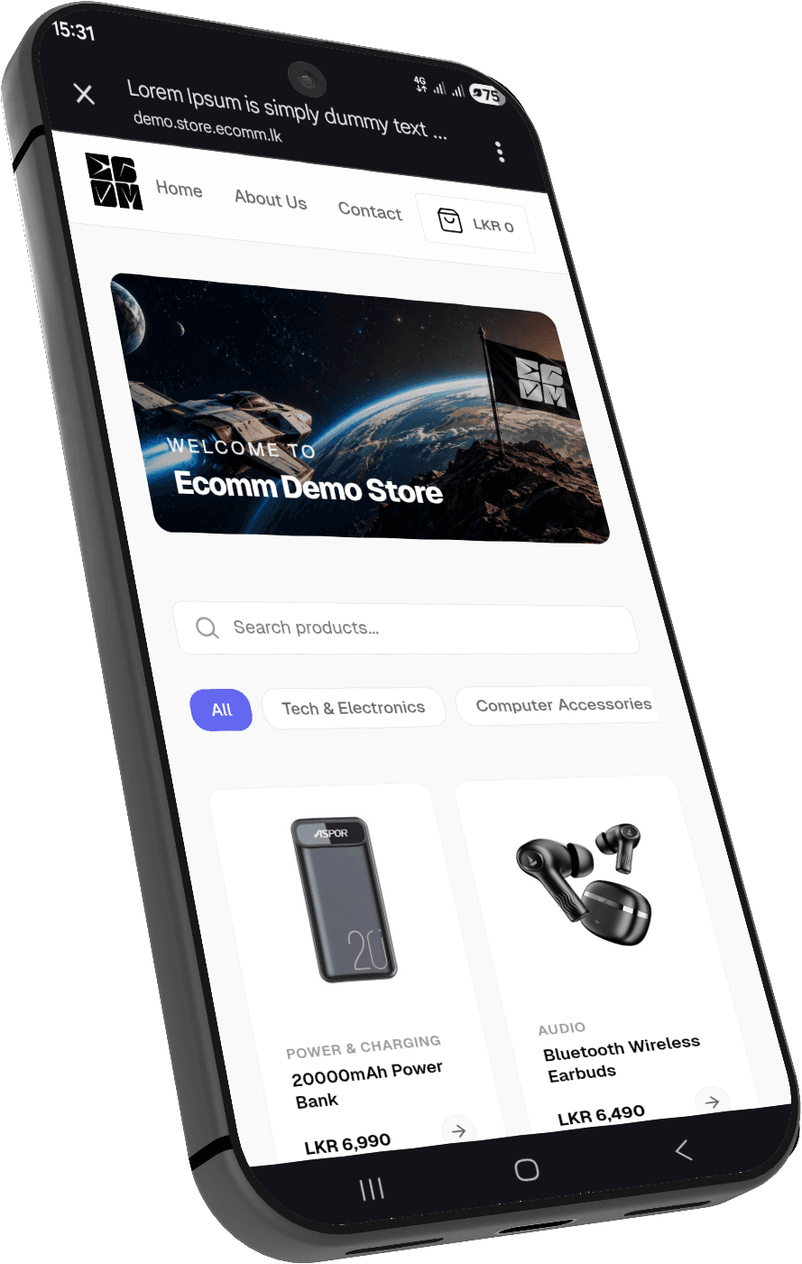 Dynamic Storefront Engine Mockup