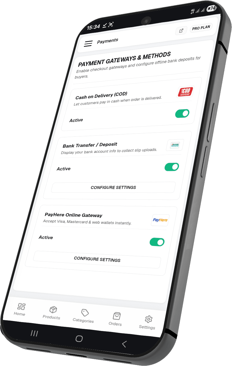 Easy Payments & Settlement Mockup